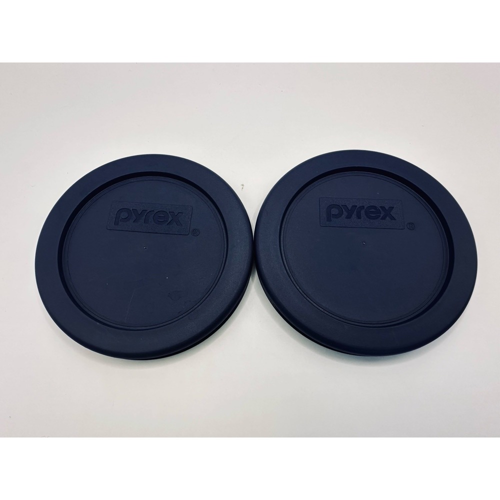 Two (2) Pyrex 7200-PC Replacement Lids for 2 Cup Storage | Blue